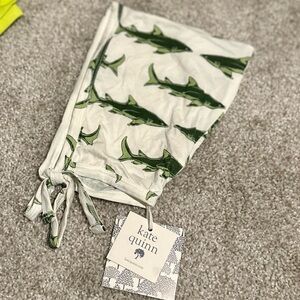 Kate Quinn Organics Bamboo Green Shark Elf Hat NWT